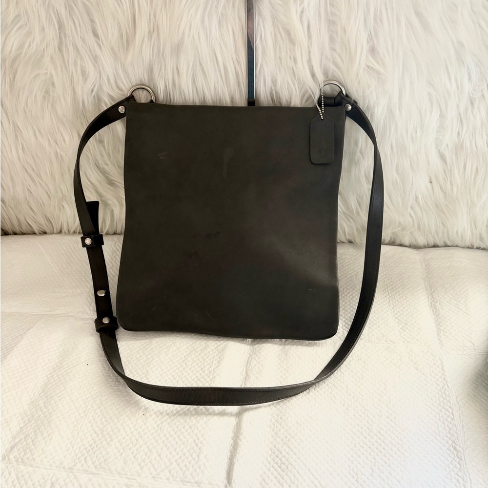 Coach Black Leather Crossbody Tote
